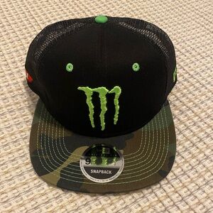 Monster Energy New Era 9FIFTY SnapBack Trucker KURT BUSCH Kb41 Hat Haas NASCAR
